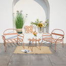 SERAPHINE Set mobilier terasă/grădină, 2 fotolii și măsuță