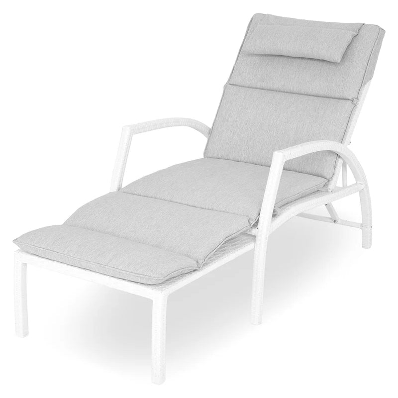 SALIMA Set mobilier gradină/terasă, 2 sezlonguri și măsuță