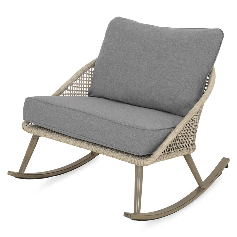 AVERY CREEK Set mobilier terasă/grădină, 2 balansoare și măsuță
