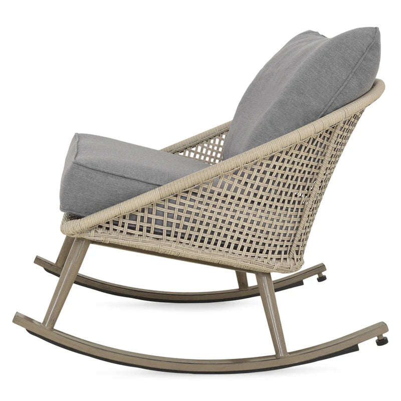 AVERY CREEK Set mobilier terasă/grădină, 2 balansoare și măsuță