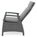 BAKU Set mobilier terasă/grădină, 2 scaune cu spătar reglabil