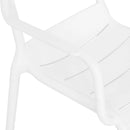 CRUSOE Scaun exterior alb