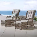 COSETTE Set mobilier terasă/grădină, 2 fotolii, 2 taburete și măsuță