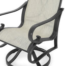 HERITAGE Set mobilier terasă/grădină, set 2 scaune-balansoar rotative