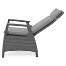 BAKU Set mobilier terasă/grădină, 2 scaune cu spătar reglabil