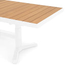 SARAY Masă extensibilă, exterior Alb