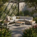 BARBICAN Set mobilier terasă/grădină, 2 canapele și măsuță