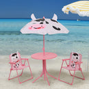 COW Set 2 scaune, măsuță și umbrelă copii