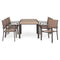 LUCCA Set mobilier terasă/grădină, 6 scaune și masă extensibilă