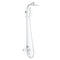 EVA Set baterie cabina dus, cromat/alb