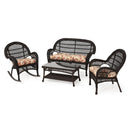 SUSAN Set mobilier terasă/grădină, fotoliu, balansoar, canapea și măsuță