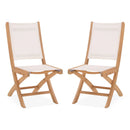 ATEJA Set mobilier terasă/grădină, 2 scaune pliabile