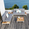 RONAN Set mobilier terasă/grădină, 4 piese
