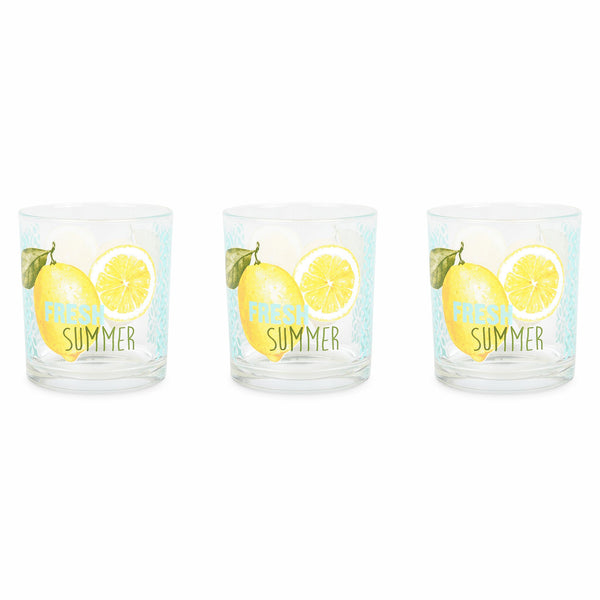 FRESH SUMMER Set 3 pahare, 220ml