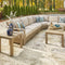 SILO POINT Set mobilier terasă/grădină, colțar și 2 măsuțe