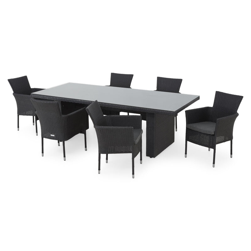 MIAMI Set mobilier gradina/terasa, 6 scaune si masa