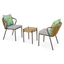 AMADORA Set mobilier terasă/grădină, 2 scaune și măsuță