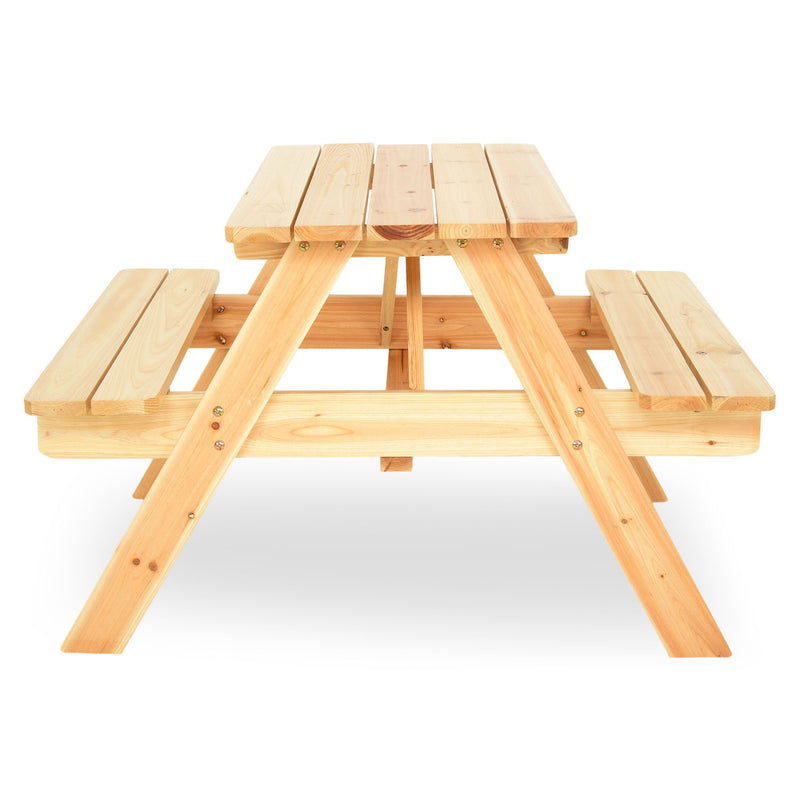 KIDS PICNIC Set mobilier terasă/grădină, masă pliabilă, 2 banchete