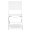 BREEZE Set mobilier terasă/grădină, 2 scaune alb