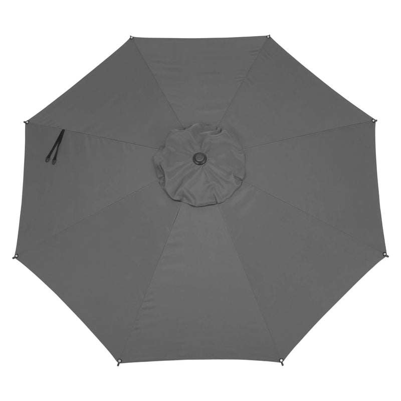 CALPE Umbrelă rotundă, D.300cm negru/gri