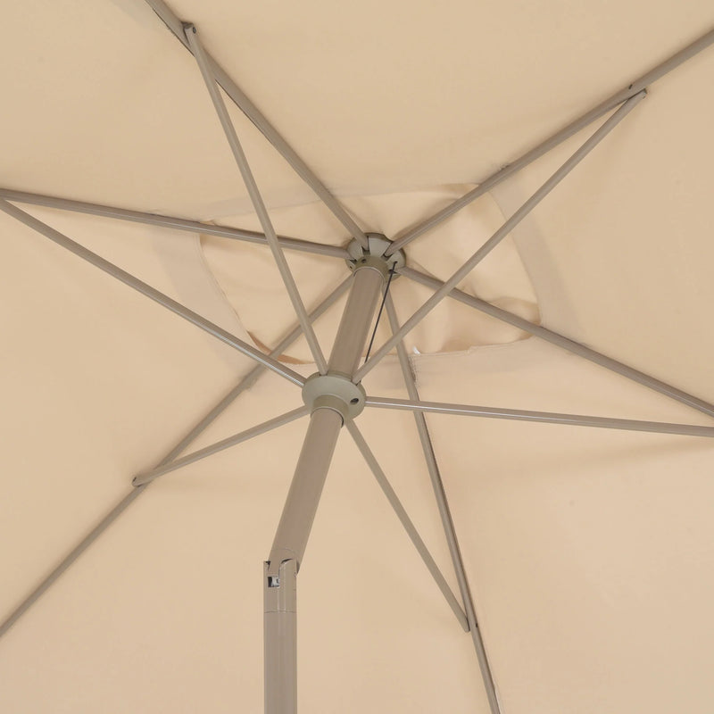 CALPE Umbrelă dreptunghiulară, 200x300cm crem/bej