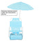 KIDS BEACH Scaun copii cu parasolar și geantă frigorifică
