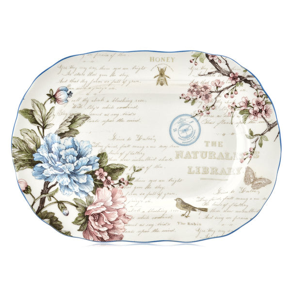 AMELIE Platou oval, portelan, D.35cm-Platou-maisonmarket.ro