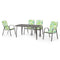 JASPER Set 4 scaune suprapozabile și masă dreptunghiulară-maisonmarket.ro