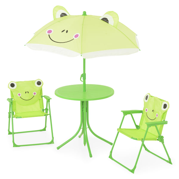 FROG Set 2 scaune, măsuță și umbrelă copii